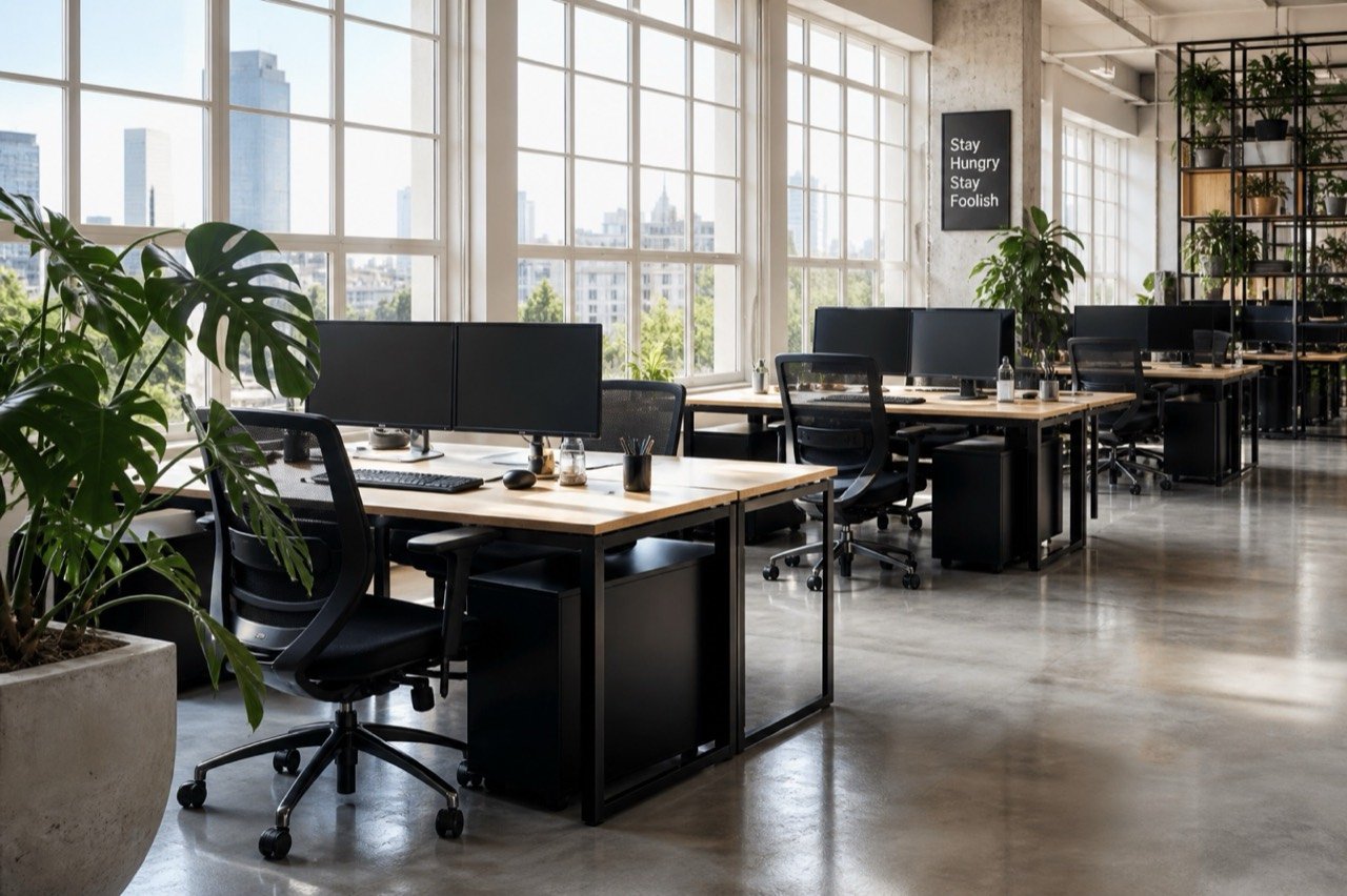 Riborn office workspace in Warsaw